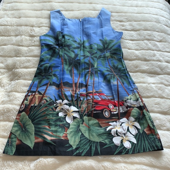 Shannon Marie square neckline Hawaiian mini dress L - Picture 12 of 12